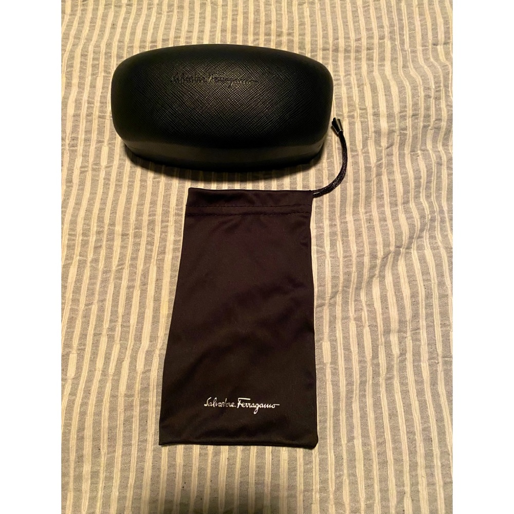 Salvatore Ferragamo Sunglass Case and Bag